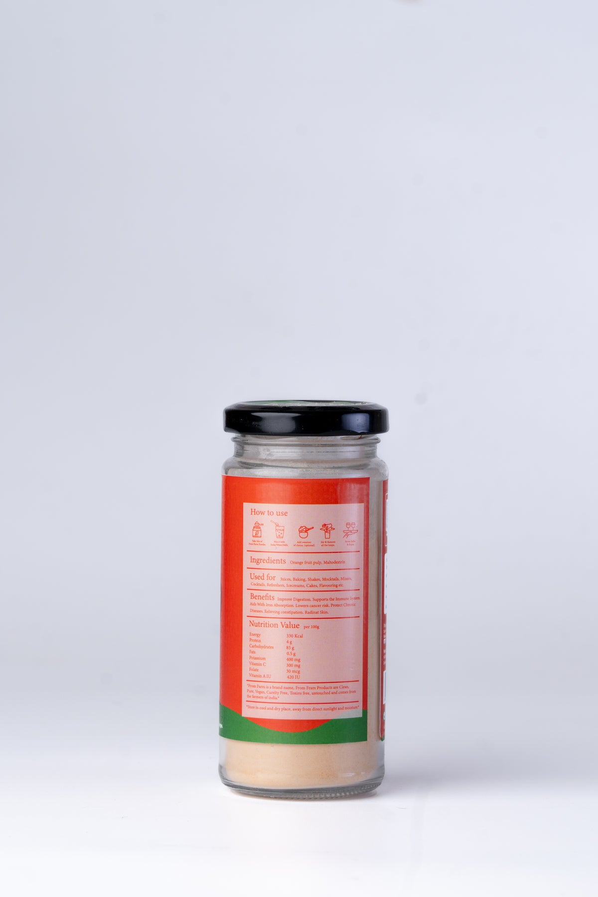 Orange Fruit Flavour Powder
