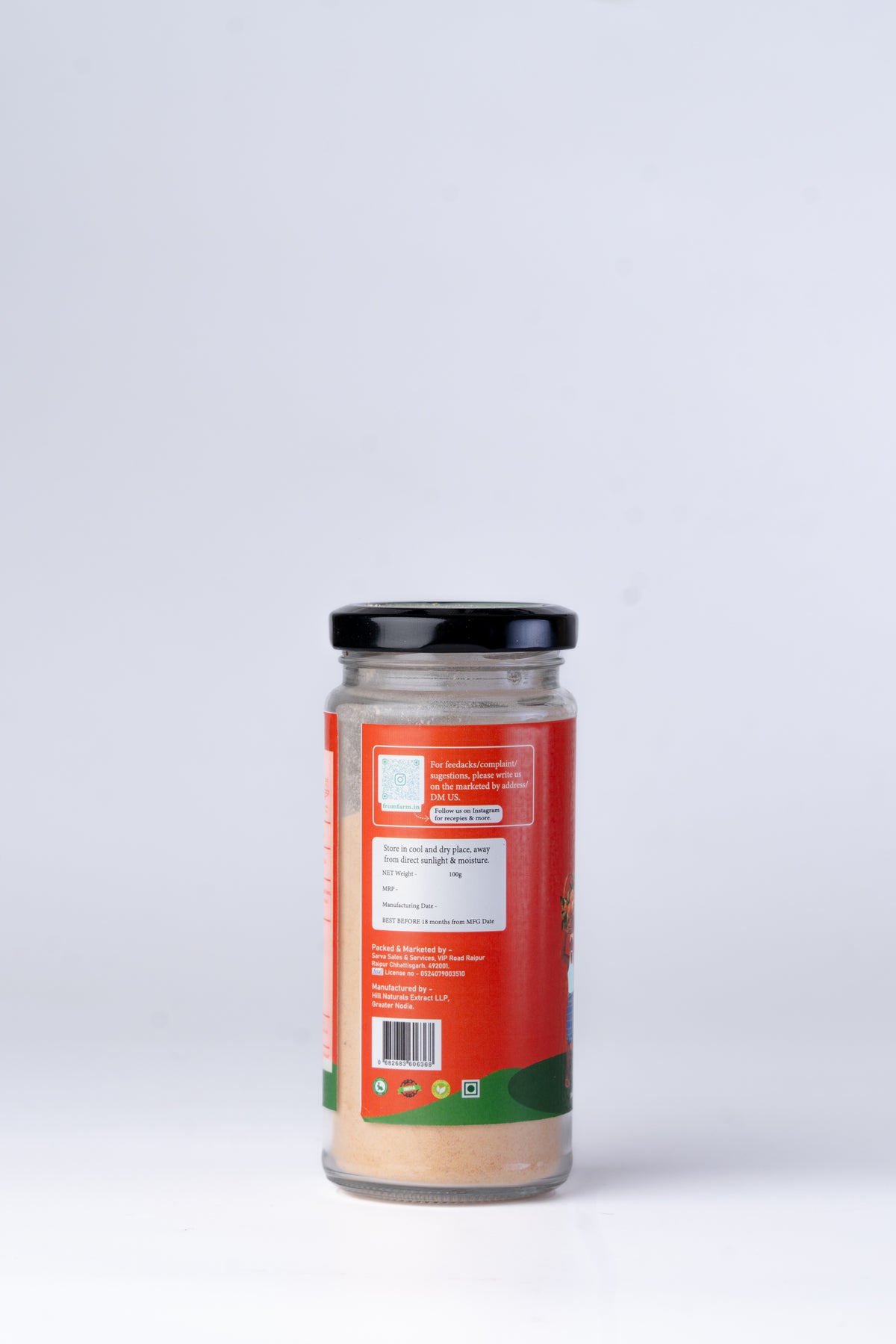 Orange Fruit Flavour Powder