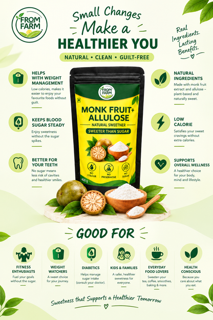 MONK FRUIT + ALLULOSE Sweetner